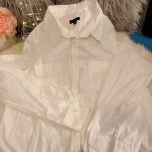 Talbots long sleeve blouse in white